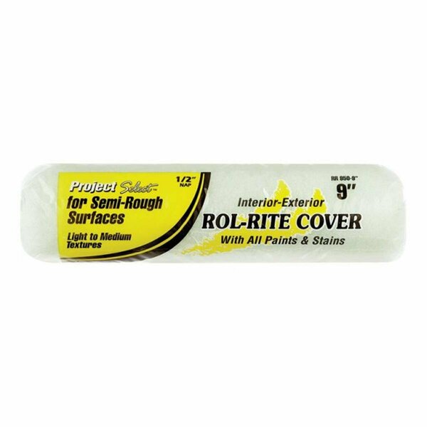 Hot House Designs RC11440900 Project Select Polyester Paint Roller Cover 9 in. 0.5 in. NAP, 12PK HO3317995